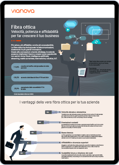 Fibra ottica Velocità, potenza e affidabilità per far crescere il tuo business